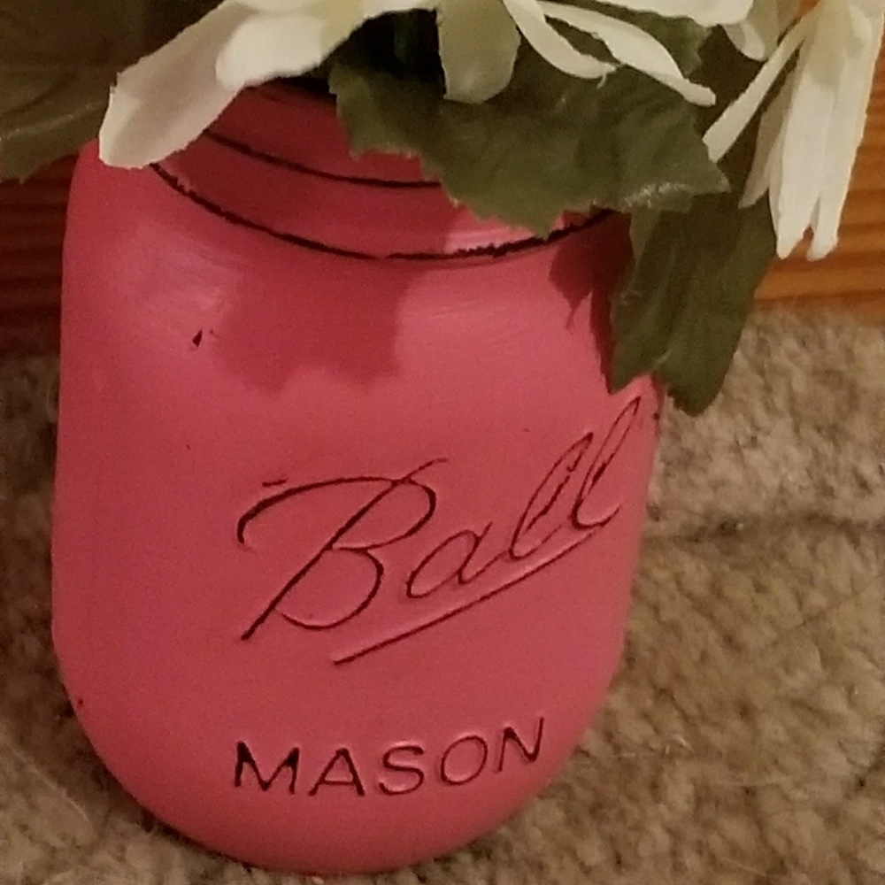 Ombre mason jar centerpiece