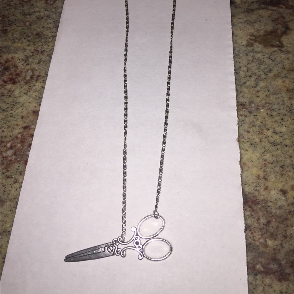Cute shears necklace