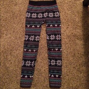 Winter ❄️ design leggings (extra fluff)