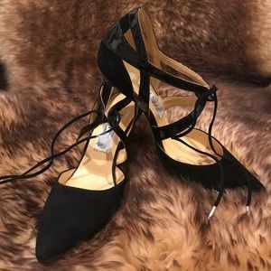 Jimmy Choo style black high heels