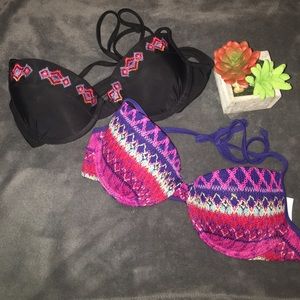 Two hollister Bikini tops 🌴