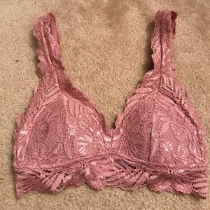 blush padded aerie bralette