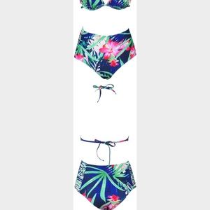 Cupshe Amazing Blossom Halter Bikini Set