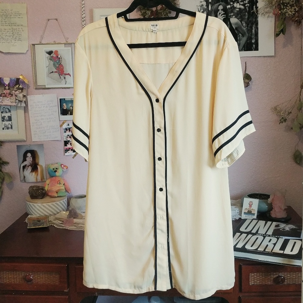 Sheer baseball party tee