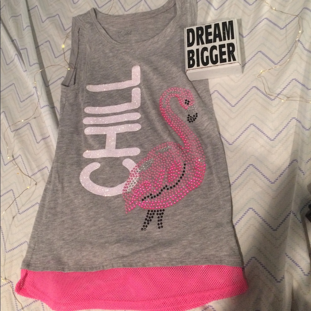 A long gray tank top.