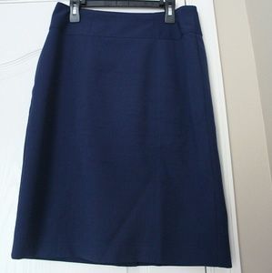 Navy Pencil Skirt