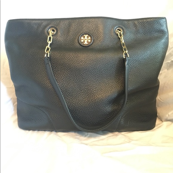 Tory Burch Pebbled Leather Tote (sold out) - Picture 1 of 8