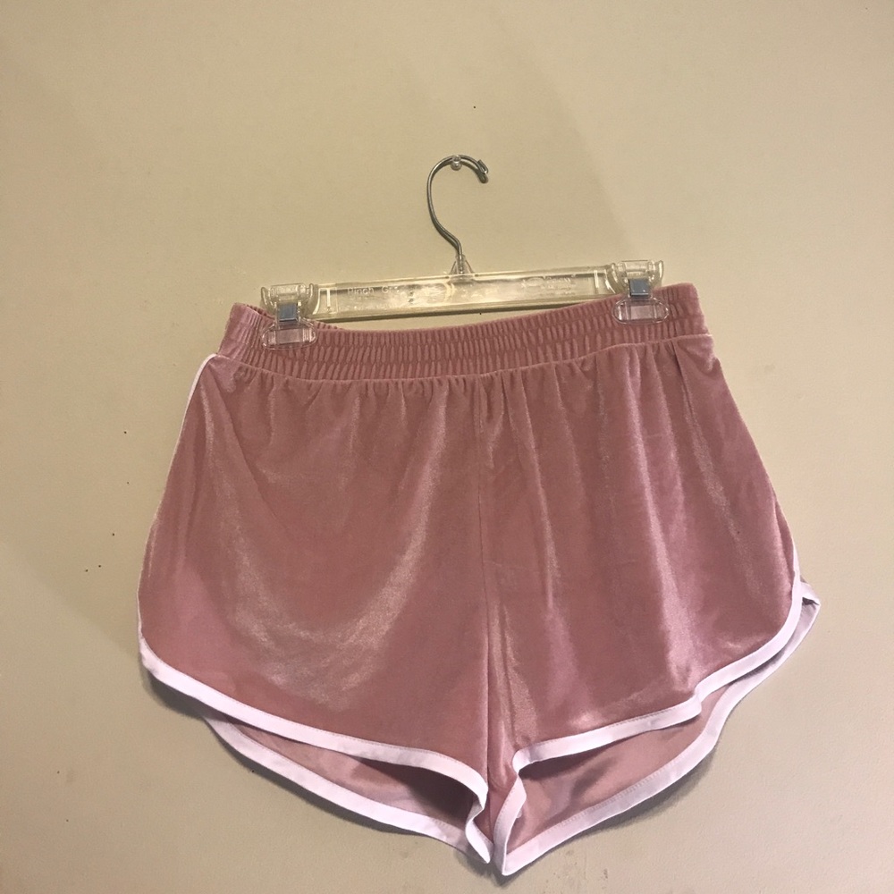 Plush pink shorts!