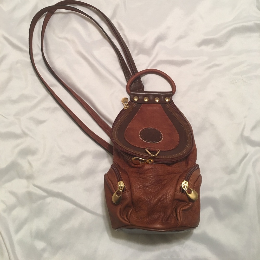 Leather Backpack Purse