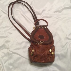 Leather Backpack Purse