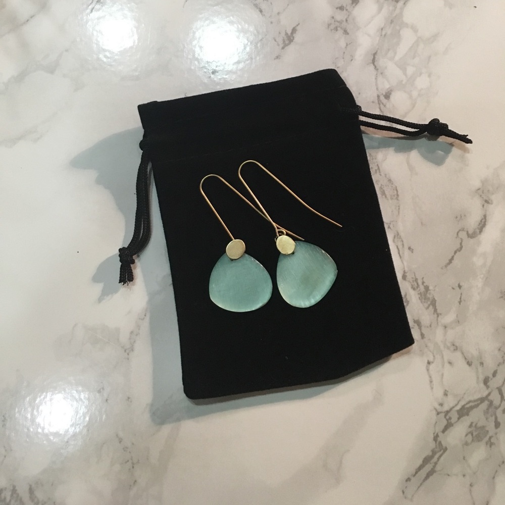 Beautiful teal earrings