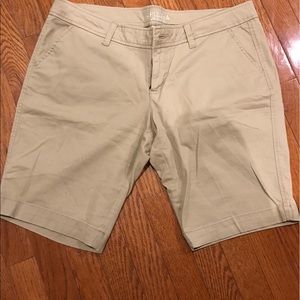 Khaki Bermuda shorts