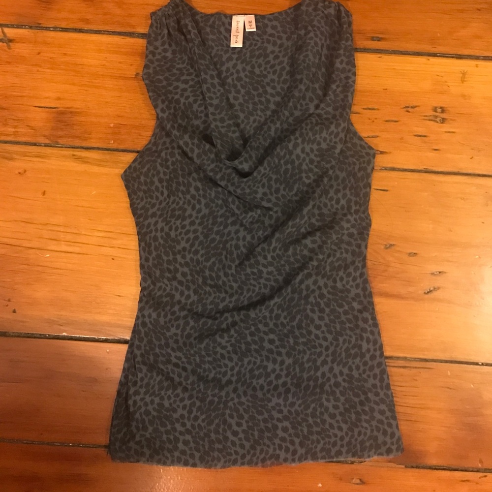 Fitted Cowl Neck Blouse