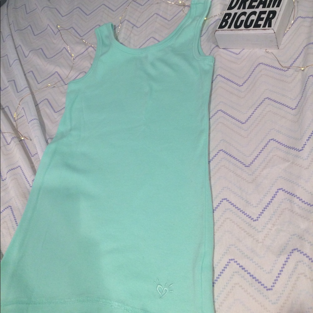 This is just a mint green Plane tank top.