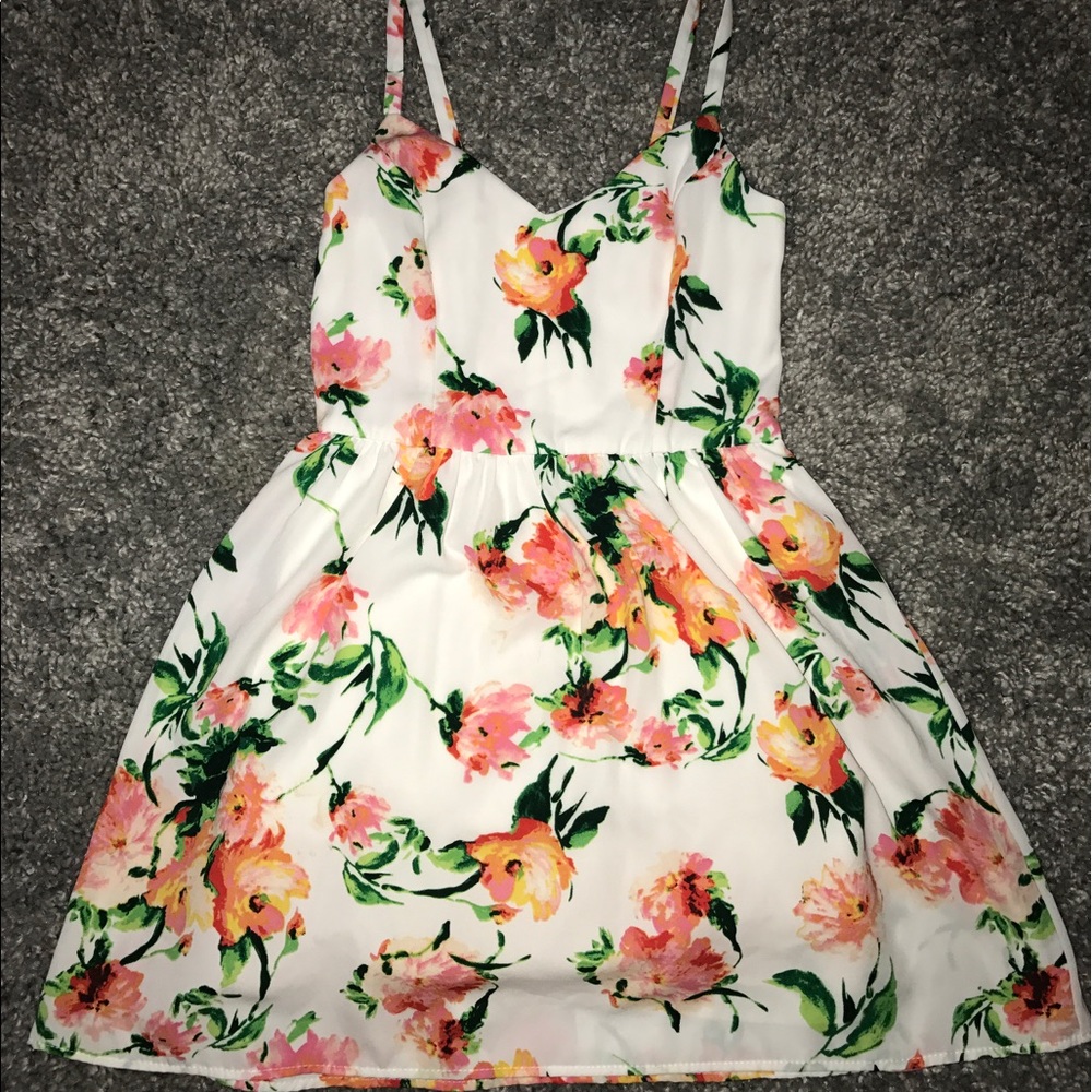 Sleeveless Floral Dress