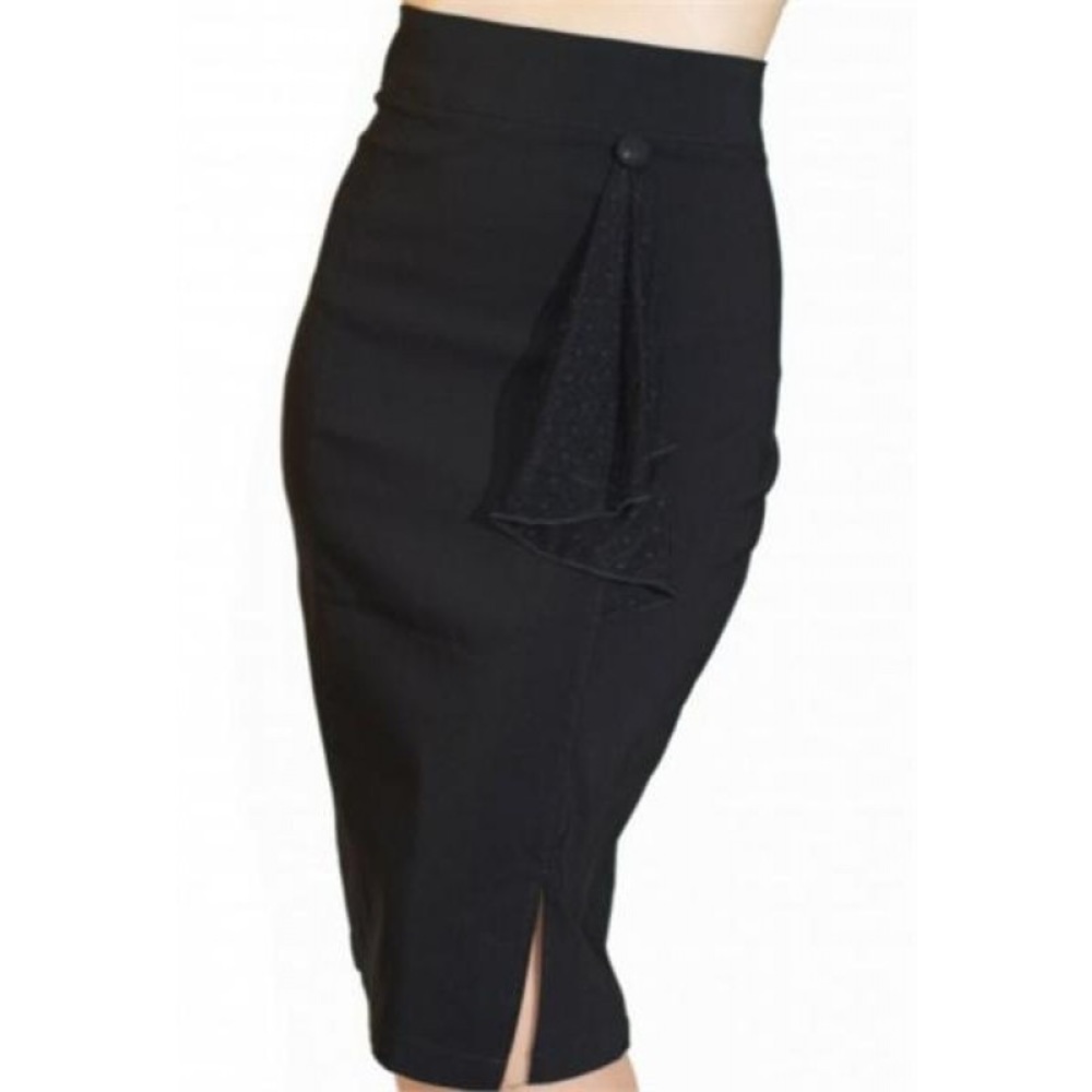 Sarina Ruffle pencil skirt by Rock Steady