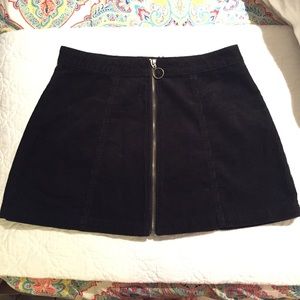 Forever 21 black corduroy skirt