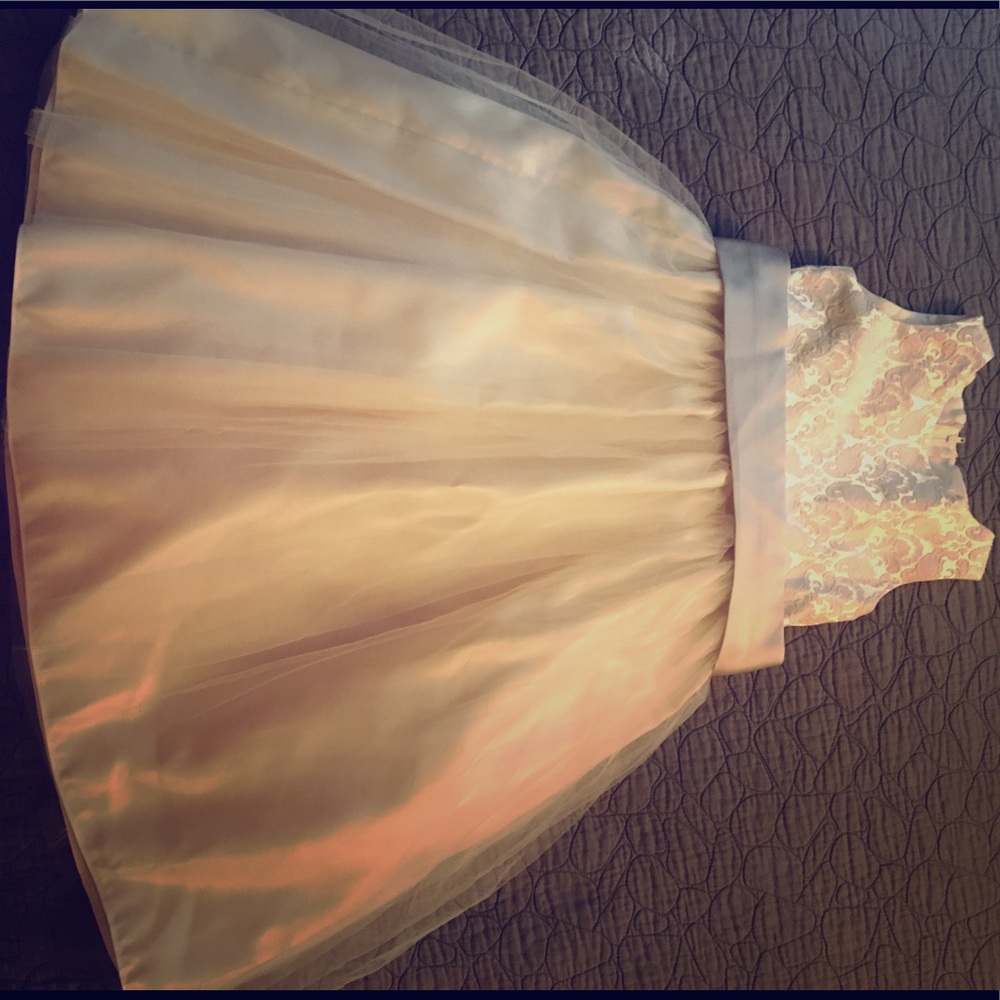 Ivory flower girl dress