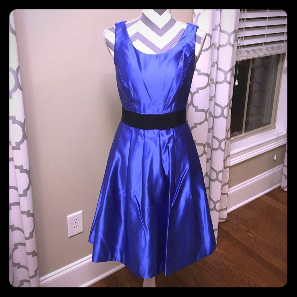 🎈SALE🎈🆕Max and Cleo blue satin cocktail dress