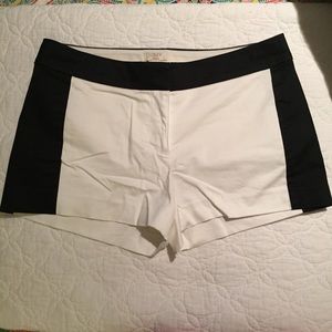 J.crew black and white shorts