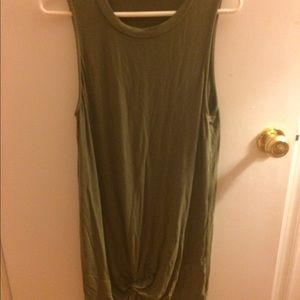 Tobi mini dress olive colored