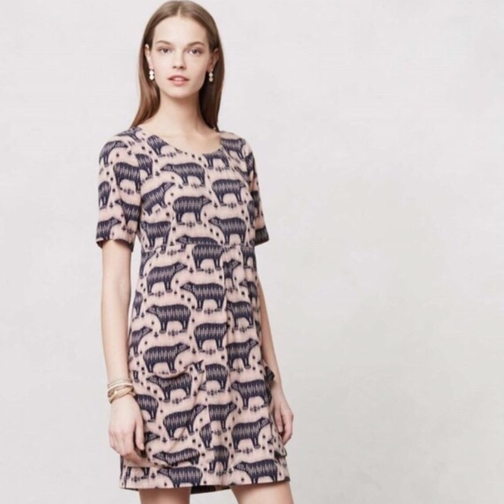 Anthropologie Maeve Zola bear dress