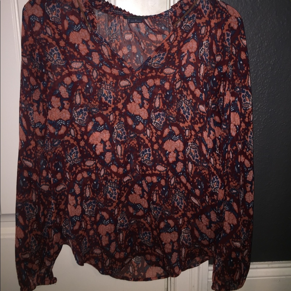 Small Lucky Brand Floral Blouse