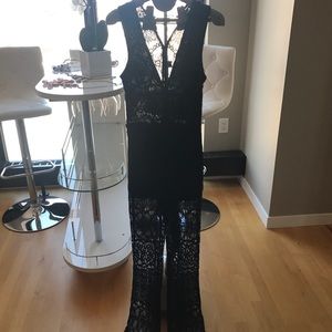 Black Lace Romper