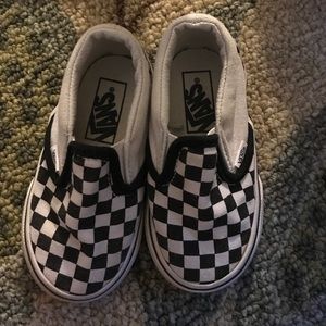 Vans checker board shoes