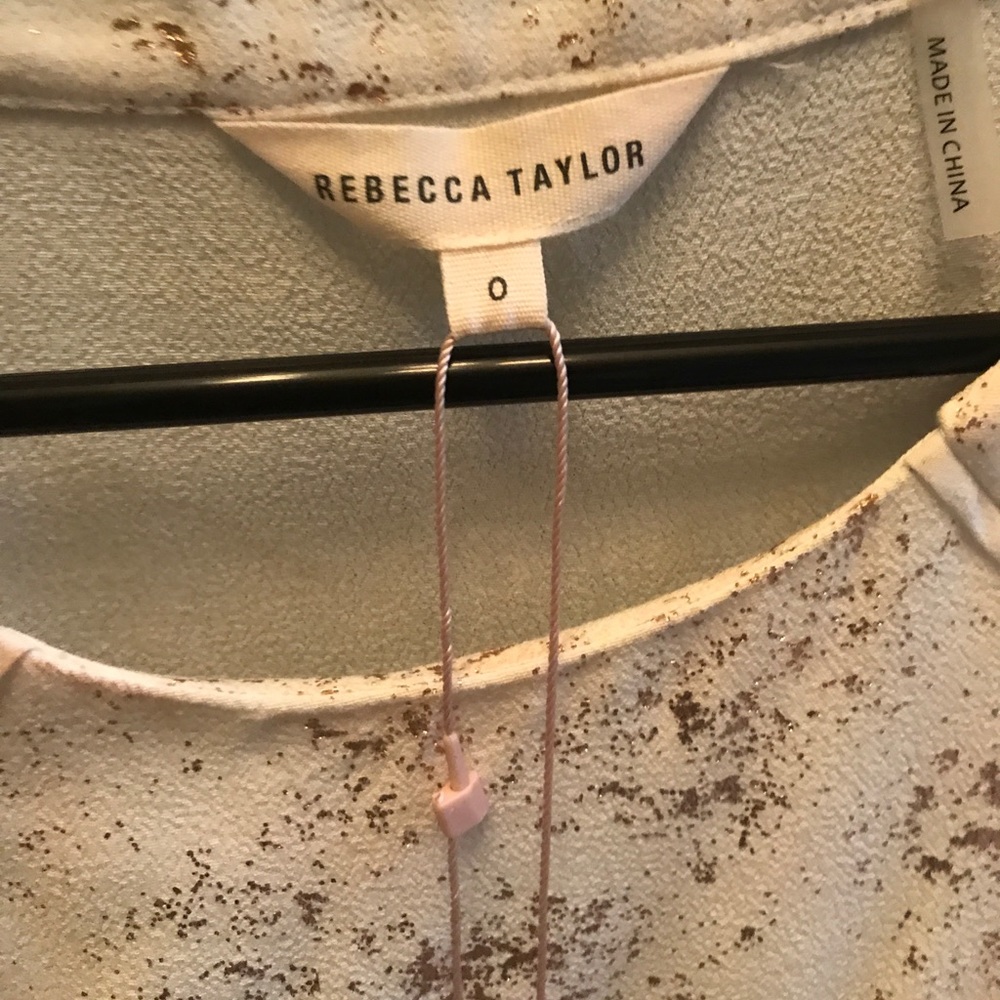 Rebecca Taylor foil printed top - Picture 3 of 4