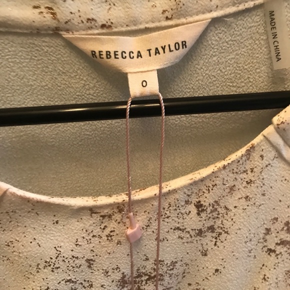 Rebecca Taylor foil printed top - Picture 3 of 4