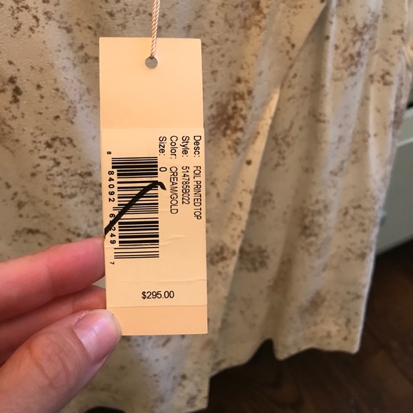 Rebecca Taylor foil printed top - Picture 4 of 4