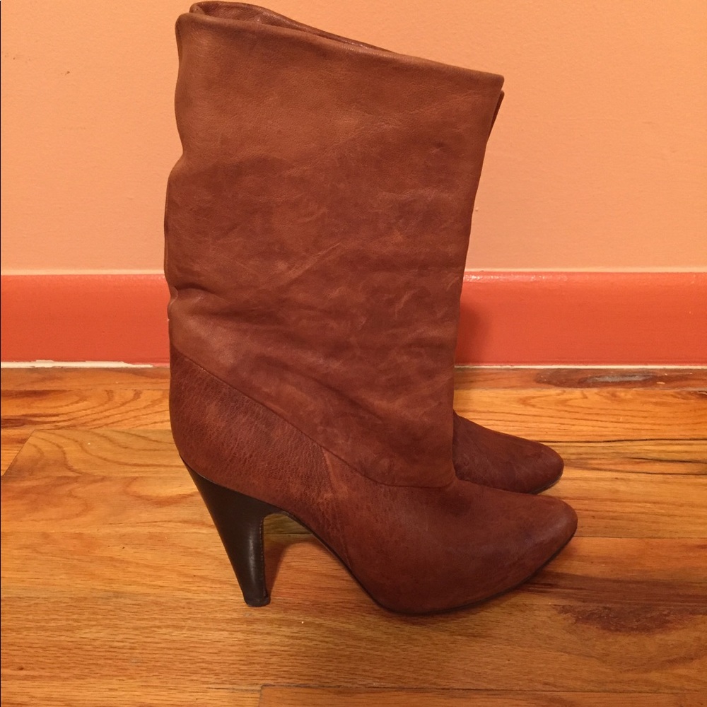 BCBGMaxazria Distressed Boots