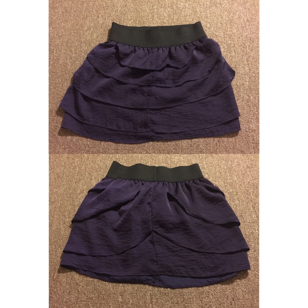 Purple layered skirt