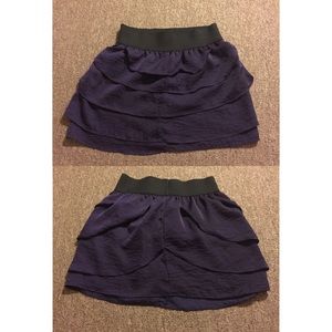 Purple layered skirt