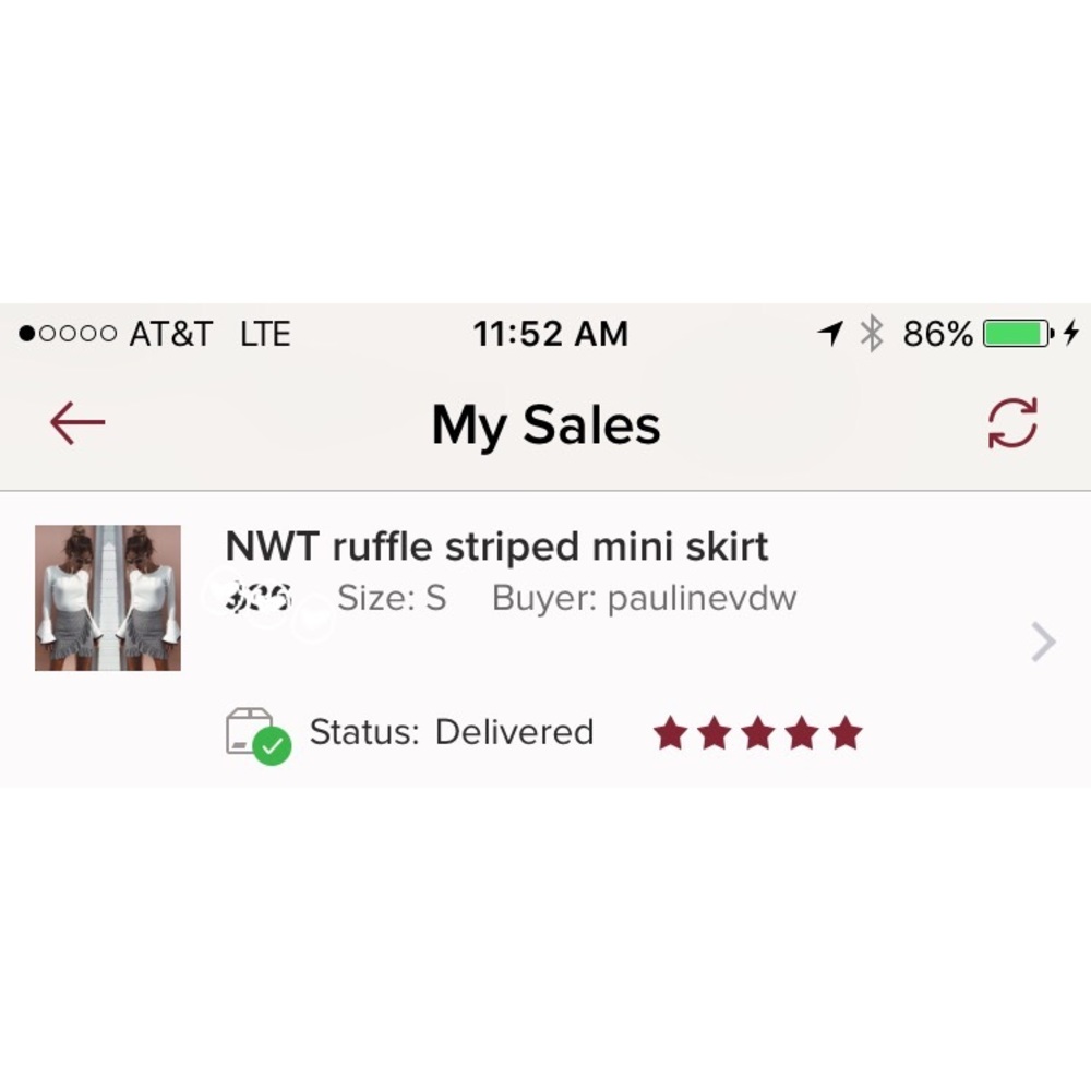 Last one! 5 star NWT rated gingham ruffle mini - Picture 4 of 5