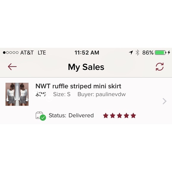 Last one! 5 star NWT rated gingham ruffle mini - Picture 4 of 5