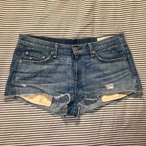 Rag & Bone Mila cut off Jean shorts