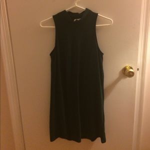 Green-blue H&M mock neck swing mini