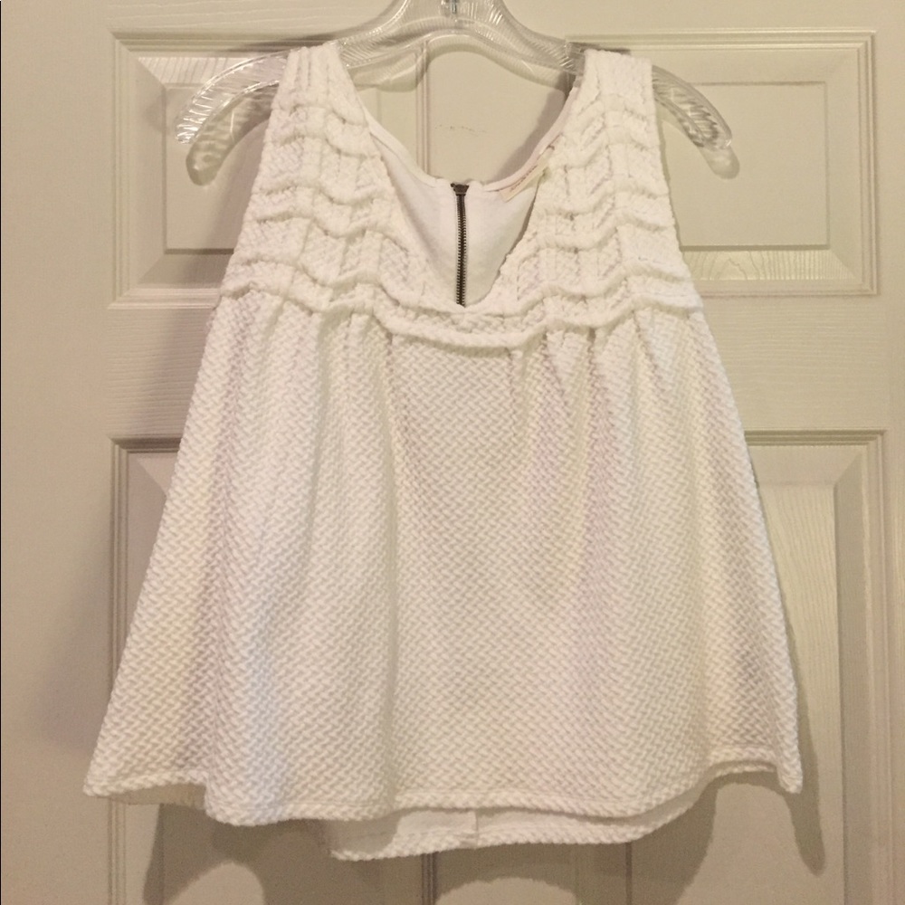 White Anthropologie top