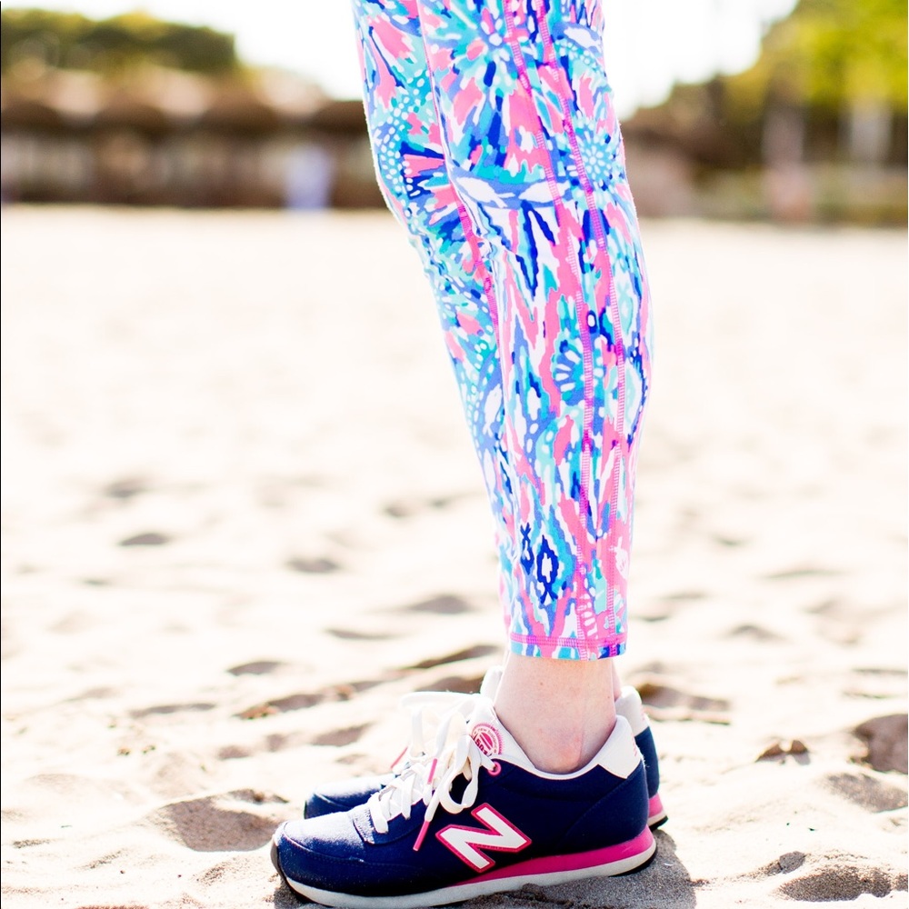 Lilly Pulitzer Leggings Tiki Pink Shake It Up