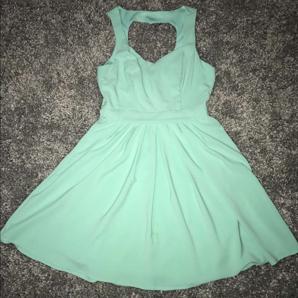 Skater styled dress with heart detail