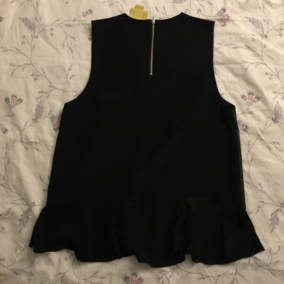 Anthropologie Sleeveless Black Peplum Top - Picture 3 of 4