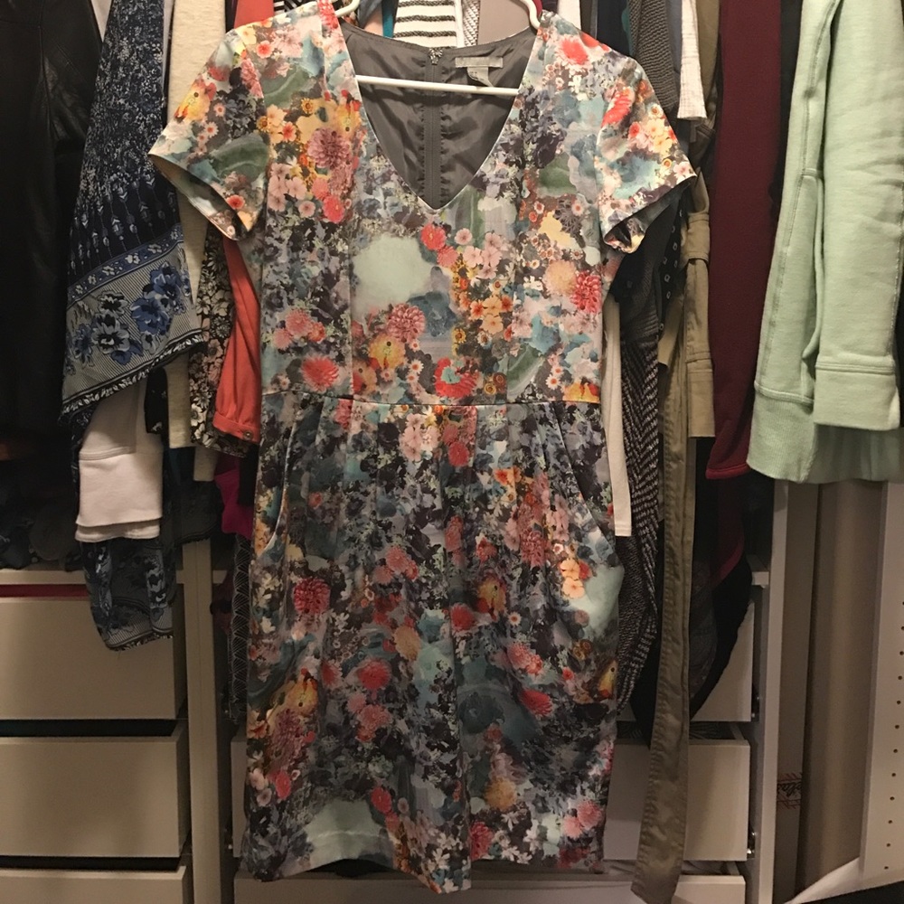 H&M watercolor dress
