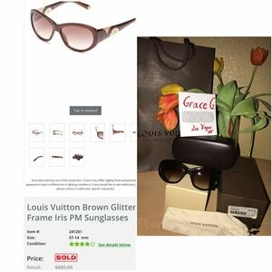 🛇SOLD🚫(Brandnew)LV IRIS PM GLITTER SUNGLASSES
