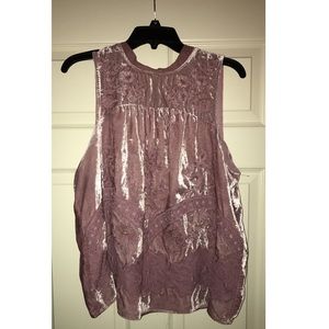 Velvet beaded top from anthropology top