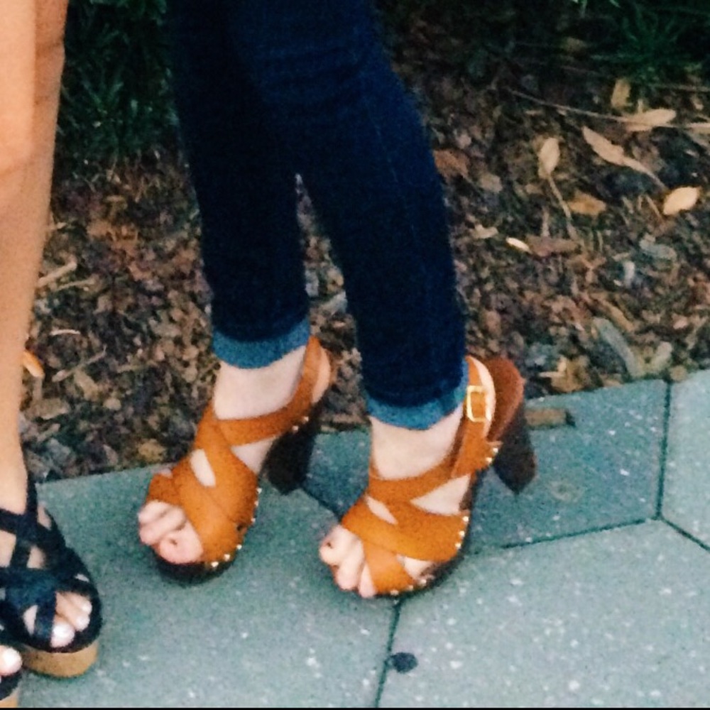 70's inspired retro platform wedged-heels - Picture 3 of 4