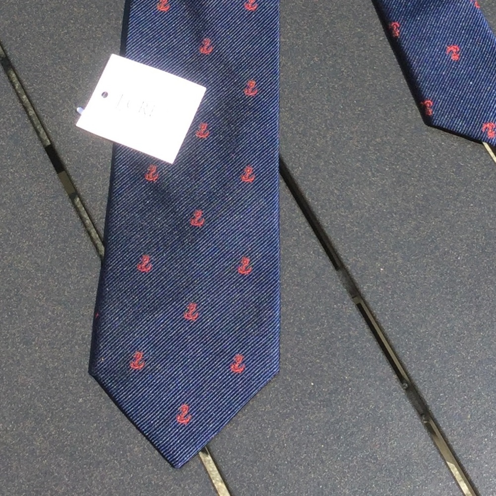 NWT Men's Silk J.Crew Anchor Tie