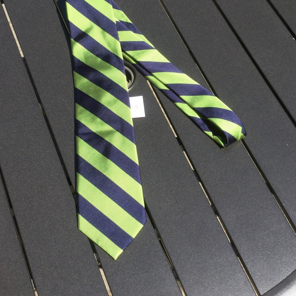 NWT Men's Silk J.Crew Striped Tie