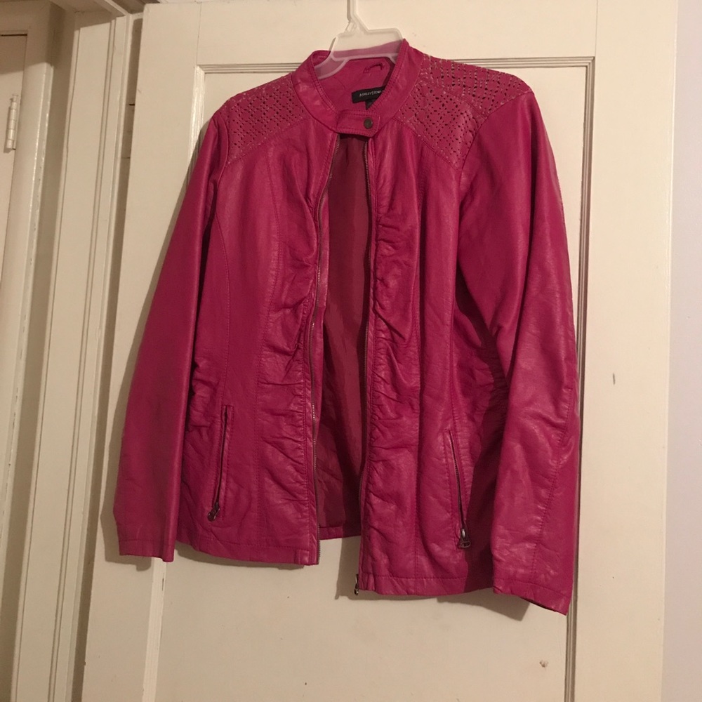 Ashley Stewart Faux Leather Jacket